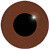 Glass Eyes -  13mm  Medium Brown - (flat back)
