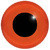 Glass Eyes (on wire) 7mm - Red/Orange