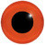 Glass Eyes (on wire) 10mm - Red/Orange
