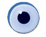 Glass Eyes - 3mm - Light Blue - (flat back)