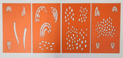 Feather Stencils - Blue-winged Teal
