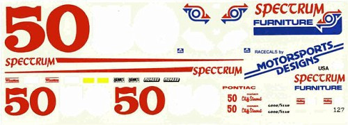 127 50 Spectrum Furniture Pontiac Geoff Bodine Southern Motorsport Hobbies