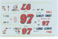 #97 Long Lewis Ford Torino 1973 Red Farmer