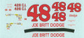 #48 Joe Britt Dodge 1969 James Hylton