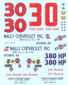 #30 Nally Chevrolet 1962 JC Hendricks Tiny Lund John Suddreth