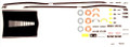 289 1972 Plymouth Duster Racing Stripes (white,black art for hood sides 340)