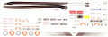 290 1971 Dodge Challenger R/T (white,black stripes, accessory art)