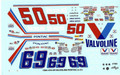 183 #50/#69 Valvoline 1986 Tommy Riggins/ Greg Sacks