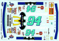 325 #94 McDonalds Thunderbat 1995 Bill Elliott