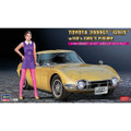 52333 Toyota 2000GT "Gold" w/60's Girl's Figure