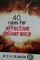 40 RULES FOR EFFECTIVE DELIVERANCE