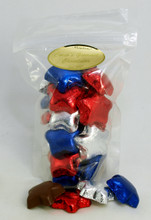 Red, Silver and Blue Stars, Milk Chocolate- "Treat Yourself"