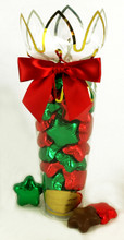 Red & Green Stars, Milk Chocolate- Large Cornet