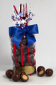 Milk Chocolate Malt Balls- Patriotic Gift Bag