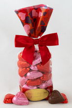 "NEW"! Red and Pink Hearts, Milk Chocolate Valentine Gift Bag