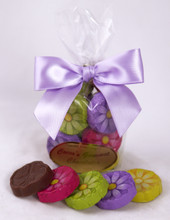Gerbera Daisies, Milk Chocolate-Petite Bag 4.3 oz.