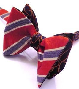 Custom Reversible, DOUBLE-SIDED Bow Tie 09