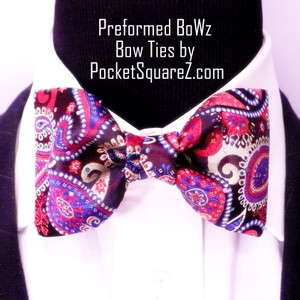 PREFORMED BOW TIE with Pocket Square  4