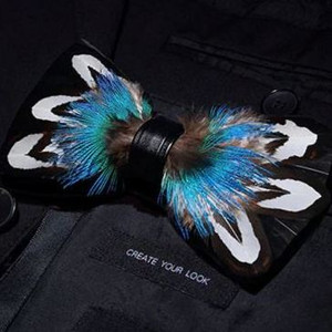 FEATHER  BOW TIE 14