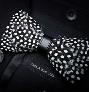 FEATHER  BOW TIE 30