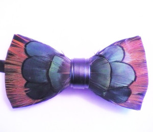 FEATHER  BOW TIE 35