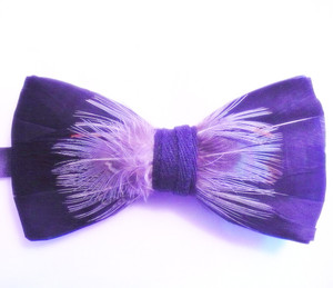 FEATHER  BOW TIE 40
