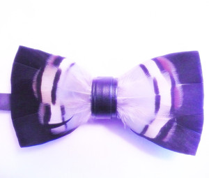 FEATHER  BOW TIE 45