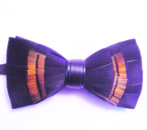 FEATHER  BOW TIE 46