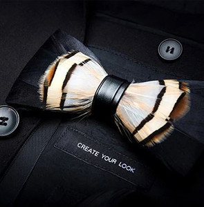 FEATHER  BOW TIE 47