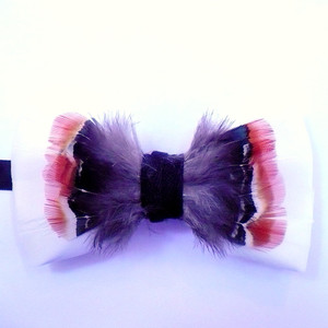 FEATHER  BOW TIE 49