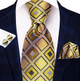 MATCHING TIE, POCKET SQUARE AND CUFF LINKS