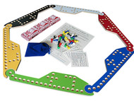 Pegs and Jokers game can be played with 2, 4, 5 or 6 players.