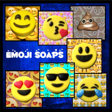 Emoji soaps are made with Shea and cocoa butters with a wonderful fragrance of lemon verbena essential oil (unless otherwise listed).  These fun soaps are a great size for travel, guest bath, for kids or just to brighten someone's day!

