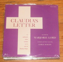 LORD, MARJORIE - Claudia's Letter