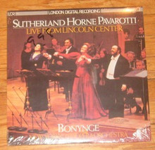 LIVE FROM LINCOLN CENTRE - Sutherland, Horne, Pavarotti