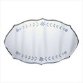 ETCHED FLORAL WALL MIRROR