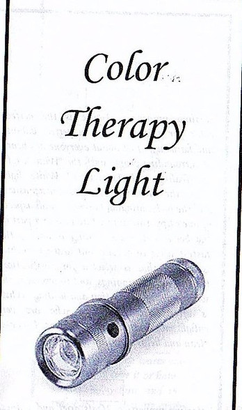 The Color Therapy Light helps to relieve pain and can be used for photonic therapy activating and stimulating the lymphatic system with enhanced energy frequencies