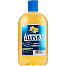 limacol in a glass bottle 