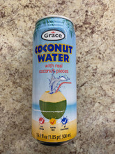 coconut water in can
