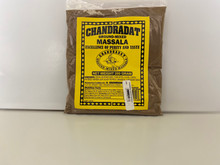 Chandradat ground mixed massala 200g in a plastic packet.Used when cooking curry dishes.