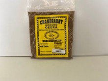 Chandradat ground geera 220g in a plastic packet.Used in curry and dahl enhancing the flavor