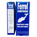 Ferrol Compound Liquid Tonic Cough and Cold Remedy.