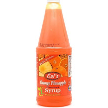 Cal's Orange Pineapple flavoured syrup