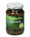 Matouk's Kuchela 13.5oz packaged in a glass bottle with Green and Yellow labeling 