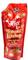 Swiss Tomato Ketchup 17 oz packaged in a Red plastic container 