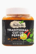 Cut up pepper in Lime sauce