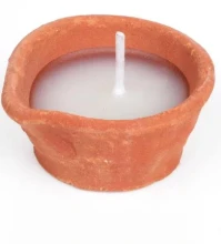 Diya with wax