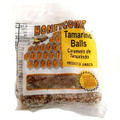 Honeycomb Tamarind Balls 50g packaged in clear plastic with Brown and Yellow labeling 