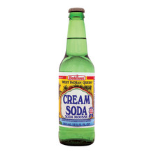 Bedessee west indian cream soda WIQ 12 OZ in a glass bottle with Yellow and White labeling
Guyana cream soda