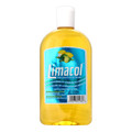 Limacol original 500ml packaged in a glass bottle with Blue labeling and a White cap 
The Freshness of a breeze in a bottle
